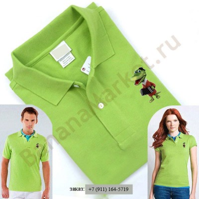 Салатовое polo Lacoste поло Лакост